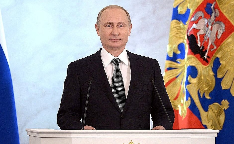 В. Путин выступил с посланием Федеральному собранию